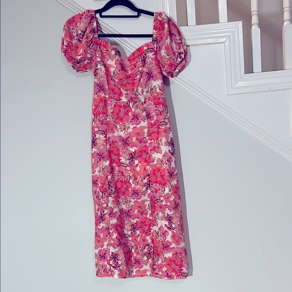 SHEIN Floral‎ Pink Dress